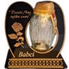 BABCIA BABCI ZNICZ LAMPION NA GRÓB SKOS SOLAR