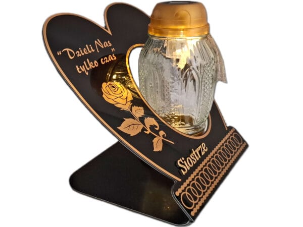 SIOSTRA SIOSTRZE ZNICZ LAMPION NA GRÓB SKOS SOLAR