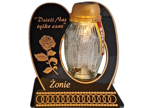 ŻONA ŻONIE ZNICZ LAMPION NA GRÓB SKOS SOLAR