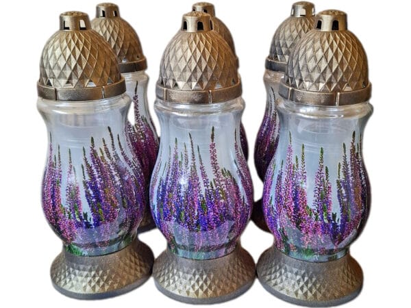 ZNICZ ZNICZE LAMPION NA GRÓB ZESTAW 6 SZTUK SL WRZOS +WKŁAD