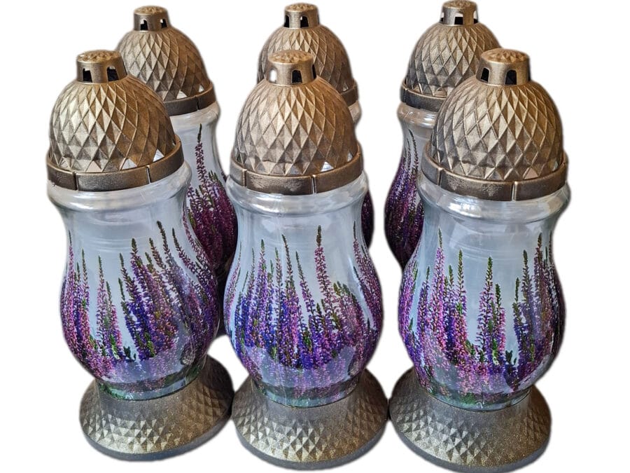 ZNICZ ZNICZE LAMPION NA GRÓB ZESTAW 6 SZTUK SL WRZOS +WKŁAD