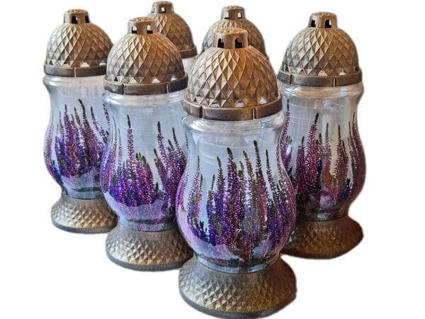 ZNICZ ZNICZE LAMPION NA GRÓB ZESTAW 6 SZTUK SL WRZOS +WKŁAD