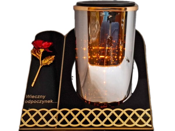 solar-3-D-zlo-roz-czerw1.jpg SOLAR SOLARNY FOTOWOLTAICZNY ZNICZ LAMPION AKR TUBA 3D RÓŻA CZERWONA