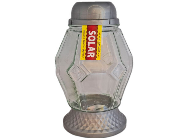 SOLAR SOLARNY ZNICZ LAMPION NA GRÓB 4100 SREBRO