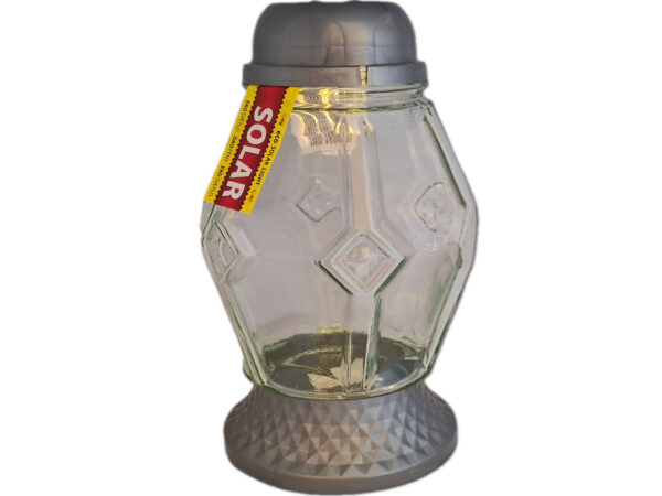 SOLAR SOLARNY ZNICZ LAMPION NA GRÓB 4100 SREBRO