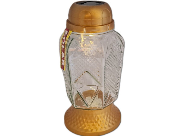SOLARNY SOLAR ZNICZ ZNICZE LAMPION NA GRÓB 5570 ZŁOTO