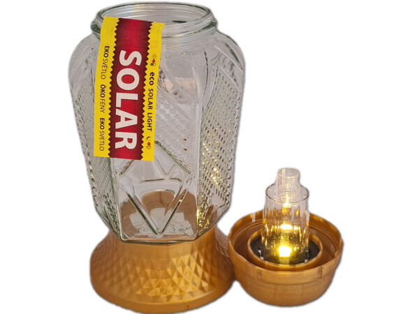 SOLARNY SOLAR ZNICZ ZNICZE LAMPION NA GRÓB 5570 ZŁOTO