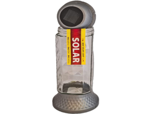 SOLAR SOLARNY ZNICZ ZNICZE LAMPION NA GRÓB 6890 SREBRO