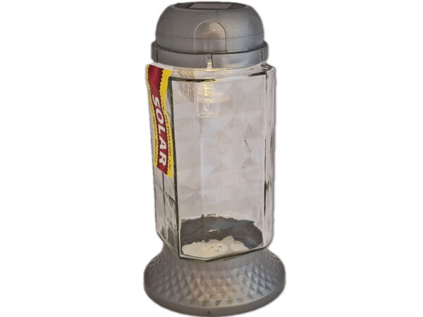 SOLAR SOLARNY ZNICZ ZNICZE LAMPION NA GRÓB 6890 SREBRO