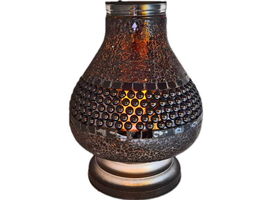 solar-karaf-jerzyk-czarn1.jpg SOLAR SOLARNY ZNICZ LAMPION NA GRÓB KARAFA CZARNA KORALE