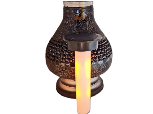 solar-karaf-jerzyk-czarn3.jpg SOLAR SOLARNY ZNICZ LAMPION NA GRÓB KARAFA CZARNA KORALE