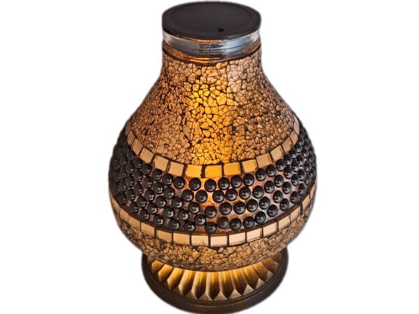 solar-karaf-jerzyk-zlot2.jpg SOLAR SOLARNY ZNICZ LAMPION NA GRÓB KARAFA ZŁOTO KORALE
