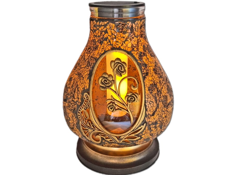 solar-karaf-roza-zloto1.jpg SOLAR SOLARNY ZNICZ LAMPION NA GRÓB KARAFA RÓŻA ZŁOTO-CZARNA