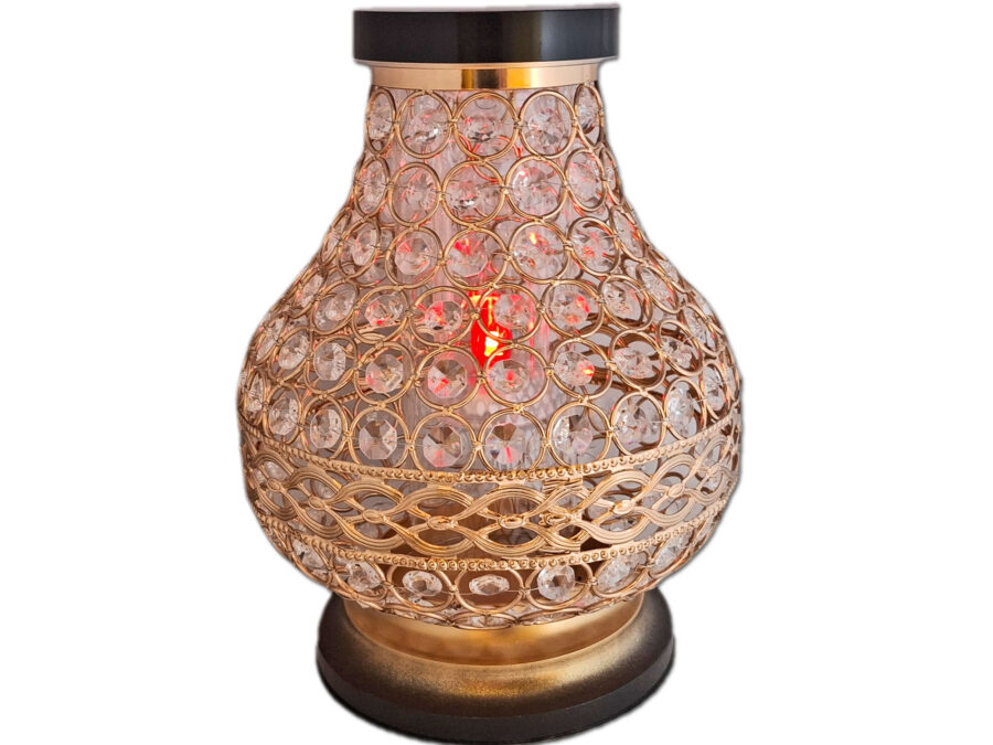 solar-karaf-vip-zlot-bia1.jpg SOLAR SOLARNY FOTOWOLTAICZNY ZNICZ LAMPION NA GRÓB KARAFA VIP ZŁOTO-BIAŁA