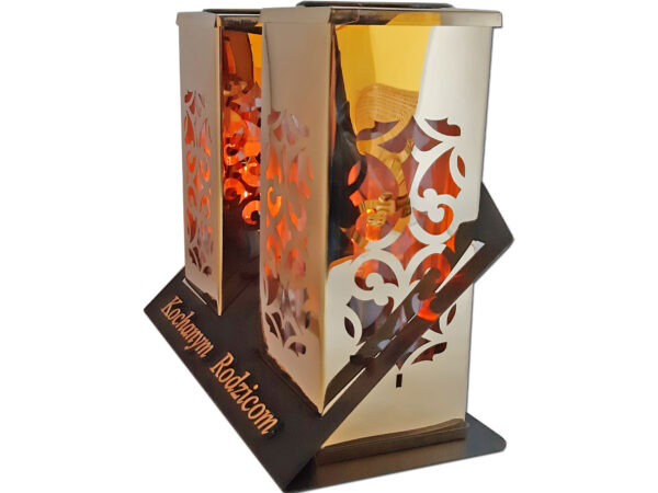 RODZICE RODZICOM ZNICZ SOLARNY SOLAR FOTOWOLTAICZNY DUET TUBA ZŁOTO