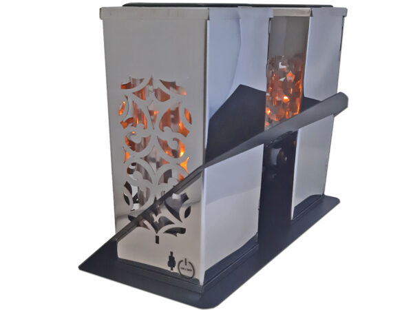 RODZICE RODZICOM ZNICZ SOLARNY SOLAR FOTOWOLTAICZNY DUET TUBA SREBRO