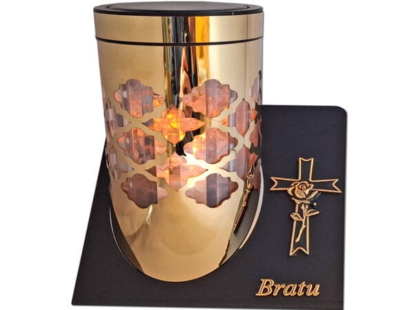 BRAT BRATU ZNICZ LAMPION SOLARNY SOLAR FOTOWOLTAICZNY TUBA KRZYŻ