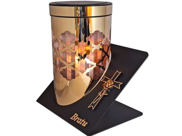 BRAT BRATU ZNICZ LAMPION SOLARNY SOLAR FOTOWOLTAICZNY TUBA KRZYŻ