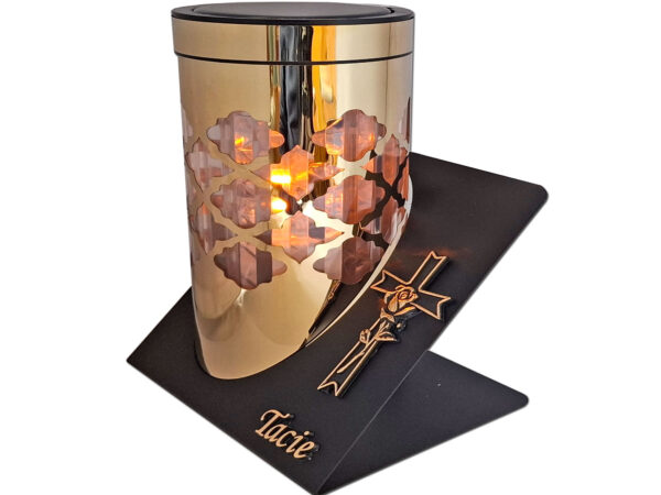 TATA TACIE ZNICZ LAMPION SOLARNY SOLAR FOTOWOLTAICZNY TUBA KRZYŻ