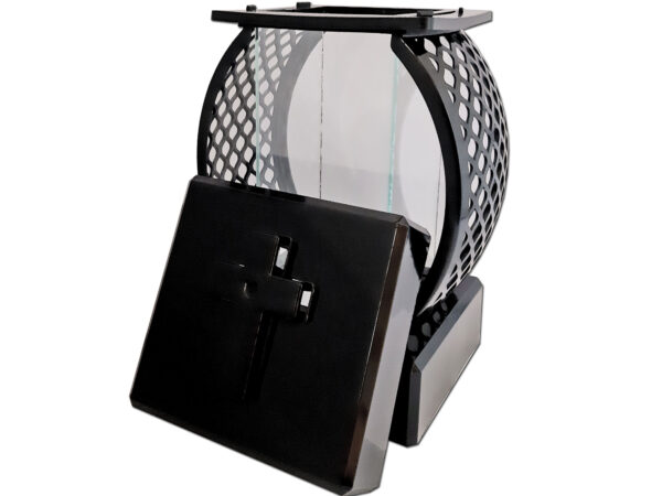 SYN SYNOWI SR ZNICZ LAMPION KOŁO RTN GŁADKI CZARNY