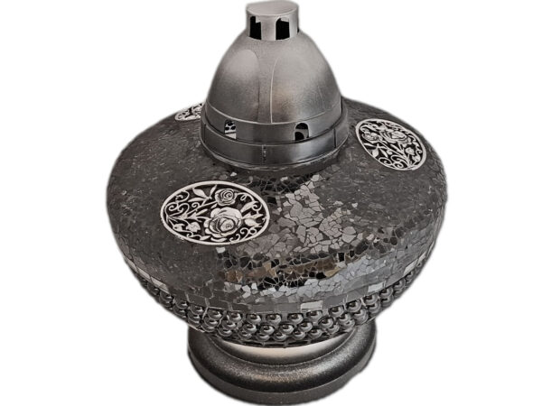 ZNICZ ZNICZE LAMPION NA GRÓB UFO KORAL CZARNY+WKŁADY