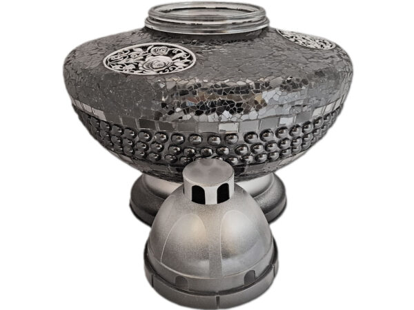 ZNICZ ZNICZE LAMPION NA GRÓB UFO KORAL CZARNY+WKŁADY