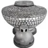 ZNICZ ZNICZE LAMPION NA GRÓB UFO KORAL SREBRO+WKŁADY