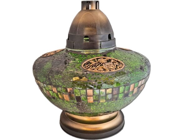 ZNICZ ZNICZE LAMPION NA GRÓB UFO ZIELONY+WKŁADY