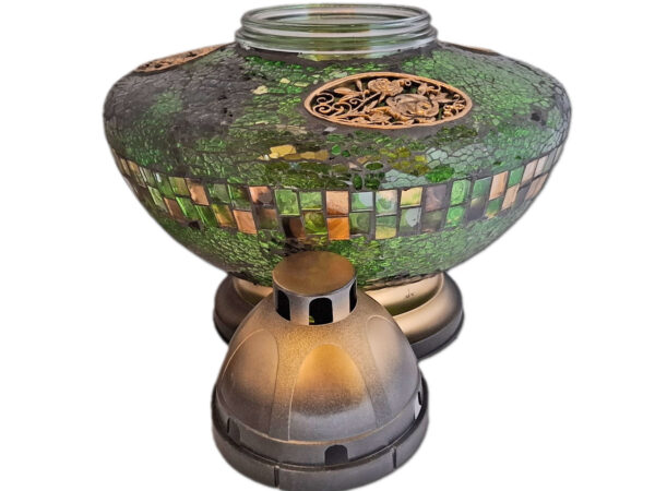 ZNICZ ZNICZE LAMPION NA GRÓB UFO ZIELONY+WKŁADY