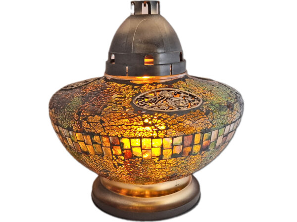 ZNICZ ZNICZE LAMPION NA GRÓB UFO ZIELONY+WKŁADY