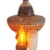 ZNICZ ZNICZE LAMPION NA GRÓB UFO KORAL ZŁOTO+WKŁADY