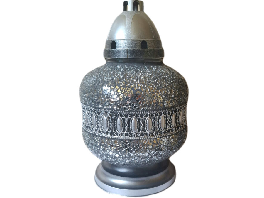 ZNICZ ZNICZE LAMPION NA GRÓB URN SREBRO +WKŁAD