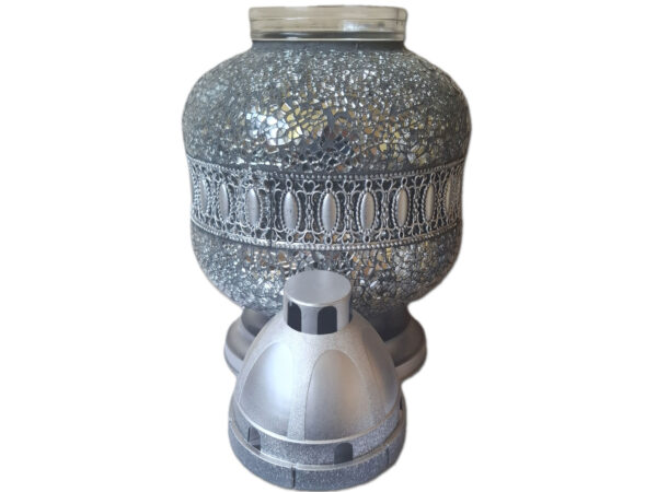 ZNICZ ZNICZE LAMPION NA GRÓB URN SREBRO +WKŁAD