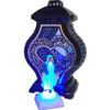 ZNICZ LAMPION NA GRÓB WAZA DUŻA RTN RAMA SERCE CZARNA+FIGURKA LED