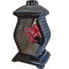 ZNICZ ZNICZE LAMPION NA GRÓB WAZA RTN CZARNA+SERCE LED