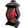 ZNICZ ZNICZE LAMPION NA GRÓB WAZA RTN CZARNA+SERCE LED