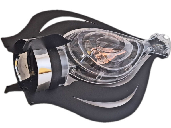 ZNICZ LAMPION NA GRÓB WAZON CZARNY+BATERIE