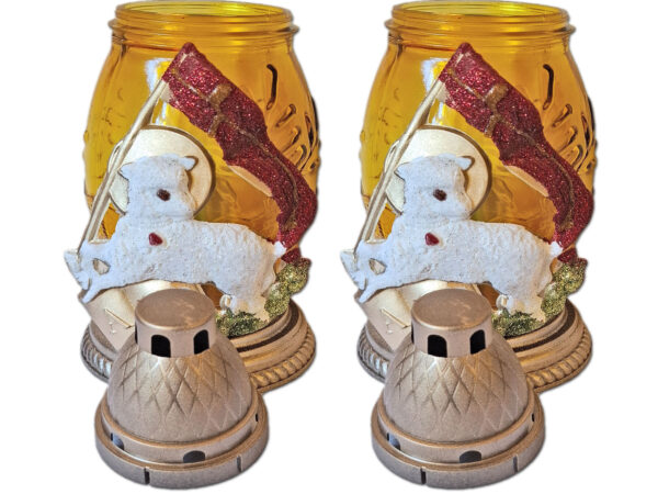 WIELKANOC WIELKANOCNY ZNICZ LAMPION NA GRÓB Z2330 X 2 SZTUKI+WKŁADY