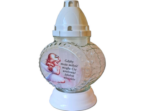 ZNICZ ZNICZE LAMPION NA GRÓB Z1 DZIEWCZYNKA +WKŁAD