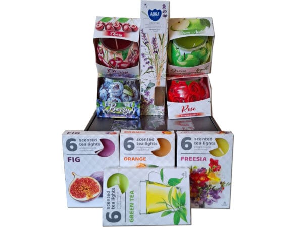 ŚWIECE ZAPACHOWE 4 SZT+ PODGRZEWACZE ZAPACHOWE 4 SZT+DYFUZOR ZAPACHOWY 1 SZ