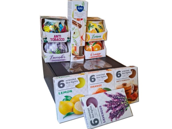 ŚWIECE ZAPACHOWE 4 SZT+ PODGRZEWACZE ZAPACHOWE 4 SZT+DYFUZOR ZAPACHOWY 1 SZ