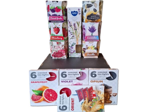 ŚWIECE ZAPACHOWE 6 SZT+ PODGRZEWACZE ZAPACHOWE 4 SZT+DYFUZOR ZAPACHOWY 1 SZ