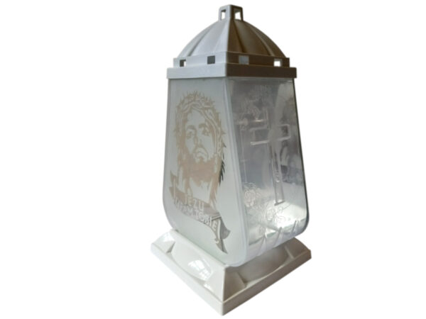 ZNICZ LAMPION KAPLICZKA BIAŁA UFAM 2