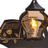 PAMIĘTAMY ZNICZ LAMPION NA GRÓB FAR M CZARNY SKOS SENTENCJA+ ŚWIECA