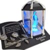 blach-kpl-pod-tat-sre-fig3.jpg TATA TACIE ZNICZ LAMPION NA GRÓB KPL SREBRO SKOS SENTENCJA+ FIGURKA LED