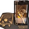 blach-plk-3d-ro-zl-dzi-sw1.jpg DZIADEK ZNICZ LAMPION NA GRÓB PLK RÓŻA ZŁ CZARNY SKOS SENTENCJA+ ŚWIECA