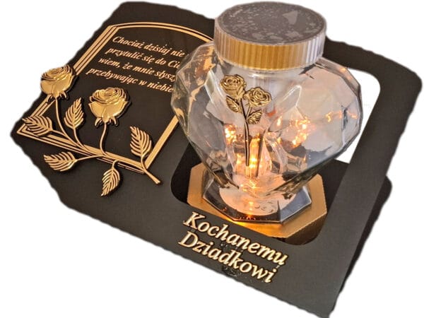 blach-solar-zlo-cort-dzi3.jpg DZIADEK SOLARNY ZNICZ LAMPION NA GRÓB SERCE SZKŁO ZŁOTO SKOS SENTENCJA