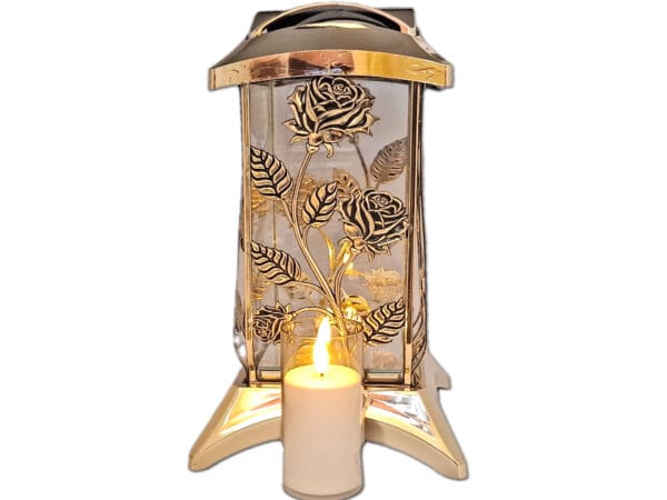 cebula-metaliza-zl-sw1.jpg ZNICZ ZNICZE LAMPION NA GRÓB CBL METALIZA ZŁOTO+ŚWIECA LED