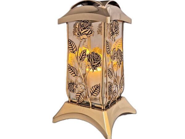 cebula-metaliza-zl-sw3.jpg ZNICZ ZNICZE LAMPION NA GRÓB CBL METALIZA ZŁOTO+ŚWIECA LED