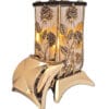 cebula-metaliza-zl-sw4.jpg ZNICZ ZNICZE LAMPION NA GRÓB CBL METALIZA ZŁOTO+ŚWIECA LED